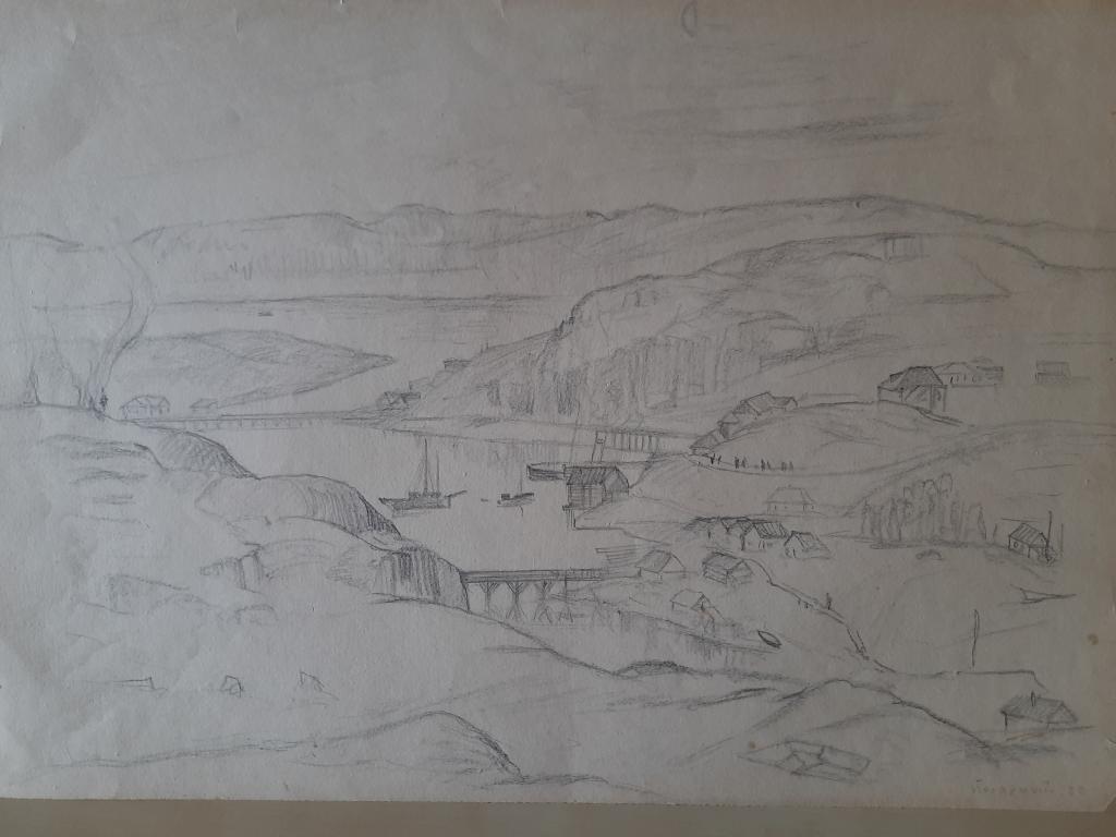 Тарханов М.М. (1888-1962) "Порт Полярный" (1932)