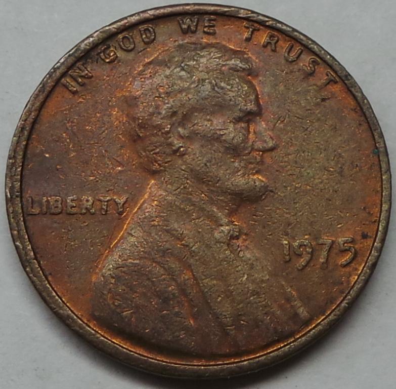 США 1 цент 1975 года (4) КМ#201