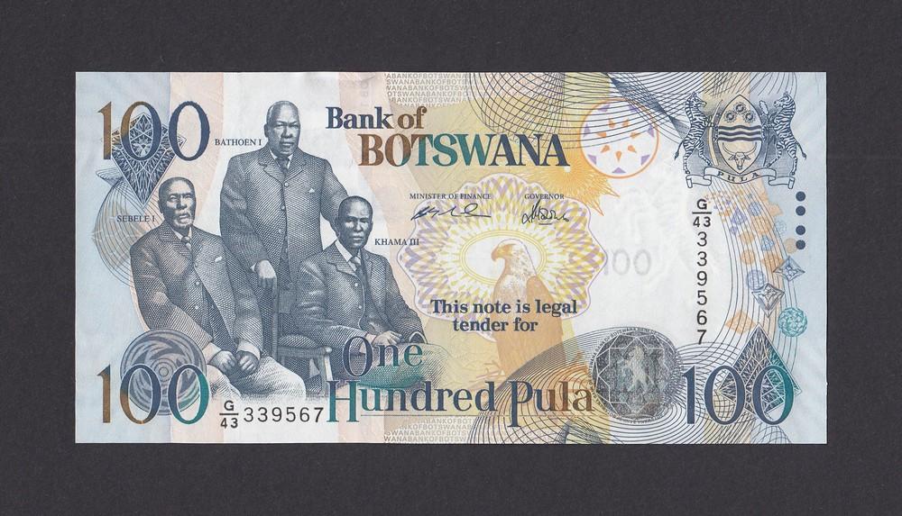 Ботсвана 2005г 100 пула (p.29b) UNC 567 — покупайте на Auction.ru по ...