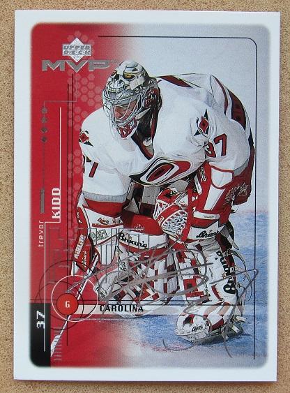 НХЛ Тревор Кидд Каролина Харрикейнз № 36 автограф