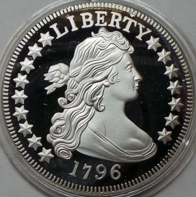 США 50 центов (1/2 доллара) 1796 года КОПИЯ ПРУФ КМ#26