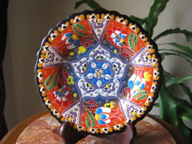 Тарелка настенная декоративная, фаянс. Изник, пер. пол. ХХ в.