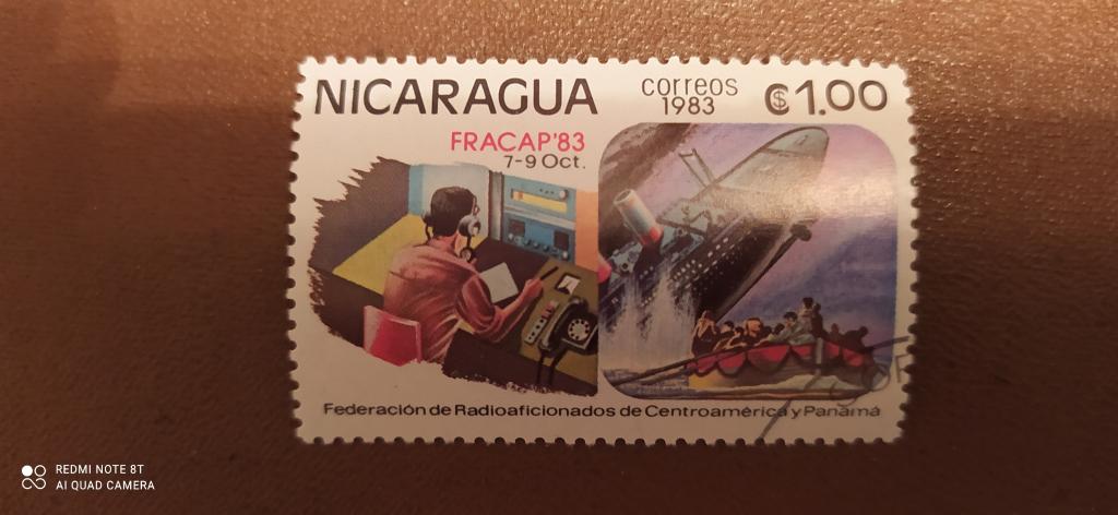 Марка Никарагуа, 1983, Конгресс радиолюбителей Центральной Америки и Панамы