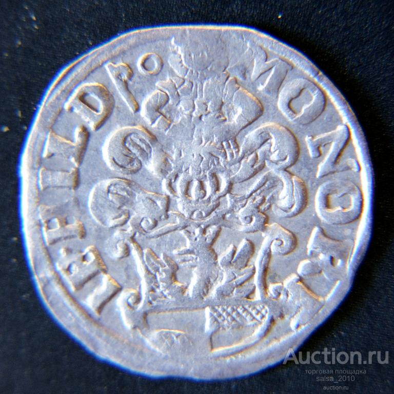 Hildesheim (Holy Roman Empire, Matthias) 1/24 thaler 1615 XF++ РЕДКИЕ