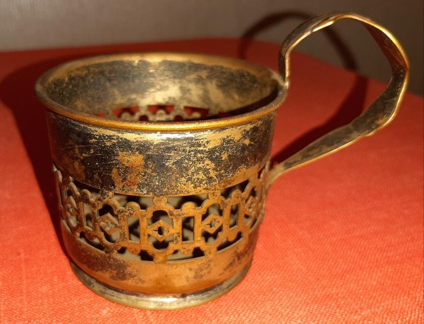 Подстаканник FRAGET (ФРАЖЕ) - Варшава. Царская Россия - Польша - 19 век. РЕДКИЙ. НЕДОРОГО.