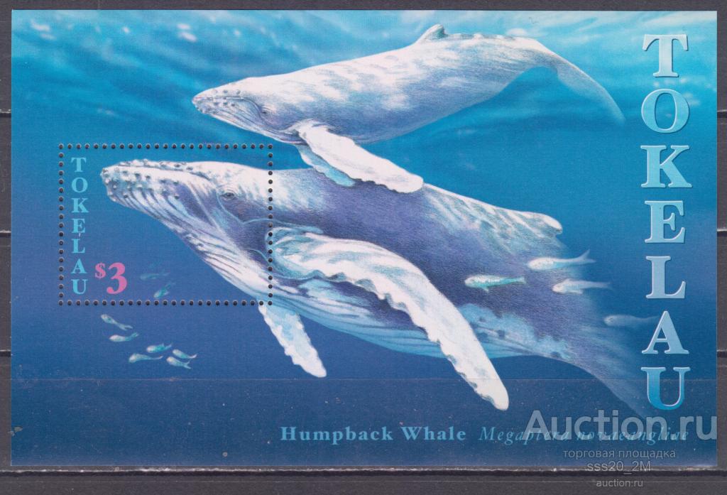 Токелау 1997 горбатый кит Mi Bl11 MNH блок