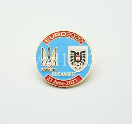футбол значок с набора ЕВРО 2020   Украина - Австрия