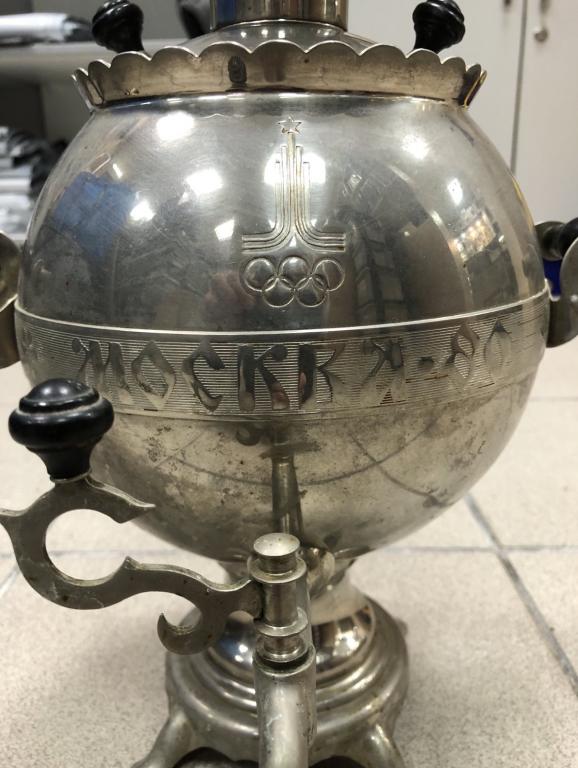 K14140 Самовар электрический 3 литра, новый, ретро, Москва Олимпиада-80 1980 г. 
