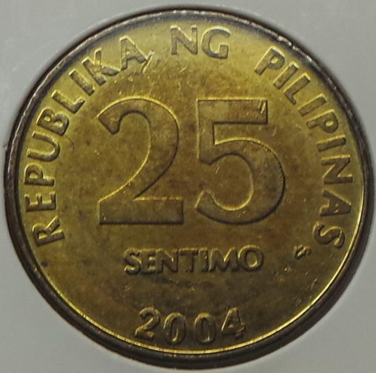 Филиппины 25 сентимо 2004 года (2) KM#271а