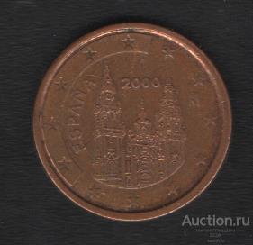 Испания 2 евро цента 2000 г.