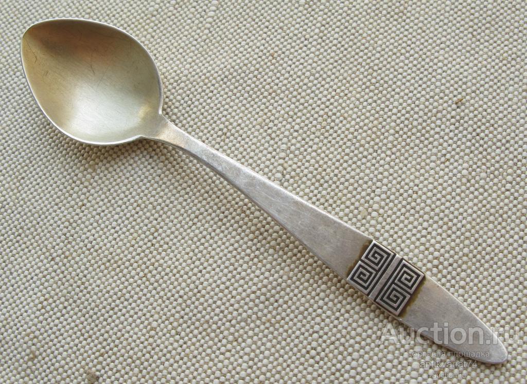 чайная ложка, серебро 916 проба, СССР, 1971г. Таллин, 25.3 грамма, 143мм.