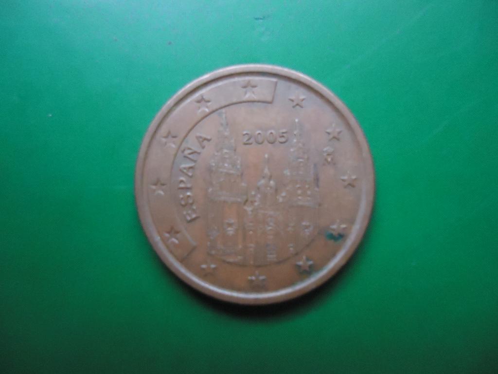 2005 г. Испания  5 евроцентов