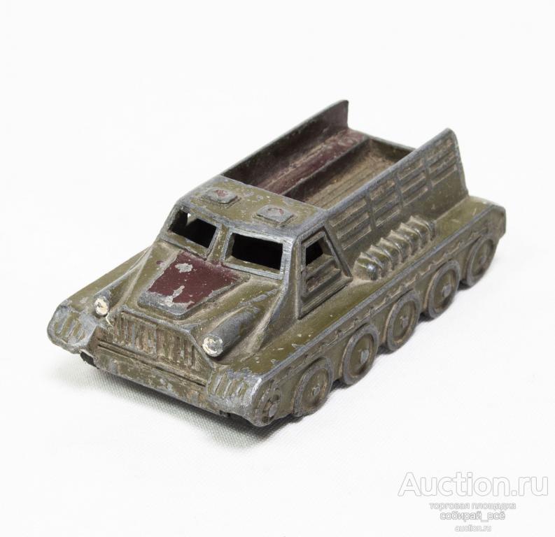 Игрушка Вездеход гусеничный БТР, Военная техника СССР, 8,5х4х3 см (4)