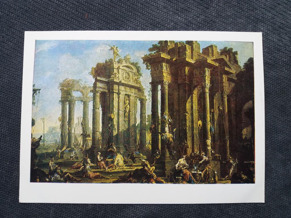 Худ.  Алессандро Маньяско .  Привал бандитов   .    Изд. " Правда  "  1984 год