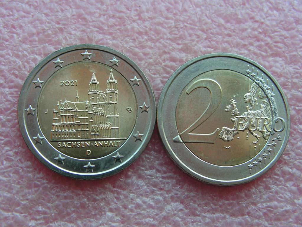 Германия 2 евро 2021 Саксония-Анхальт J unc