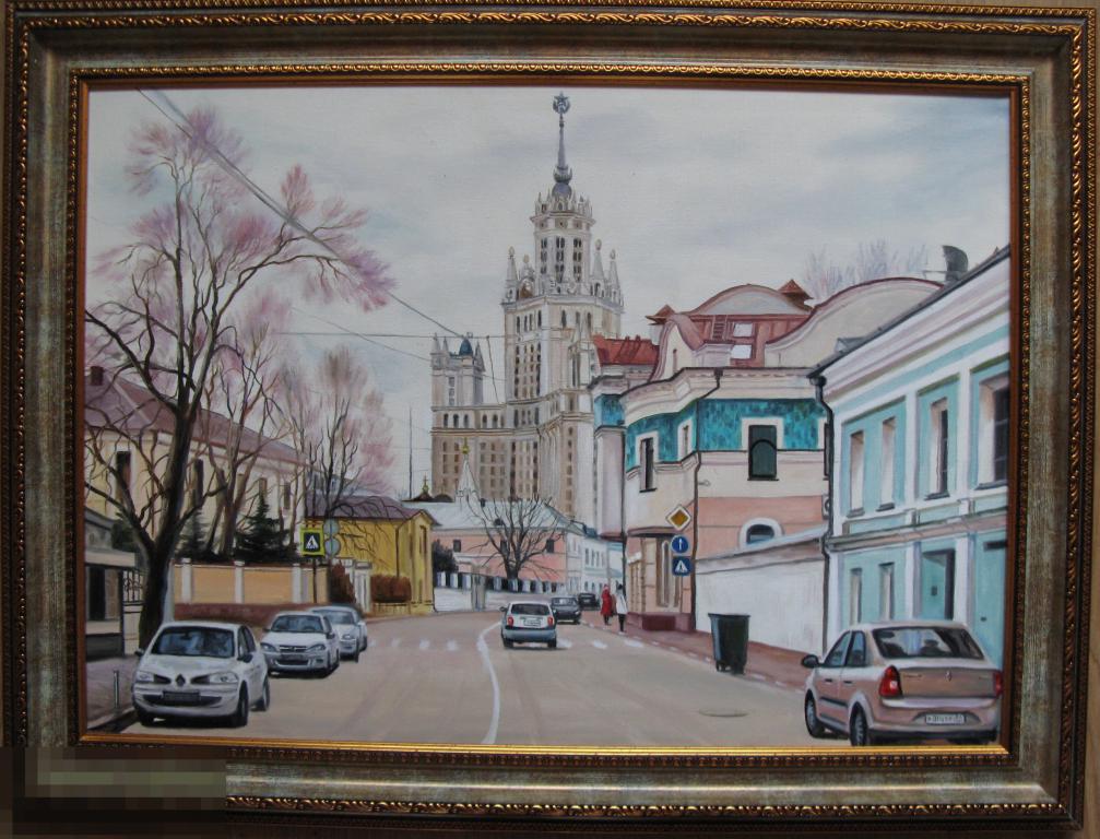 Улочки москвы картина маслом