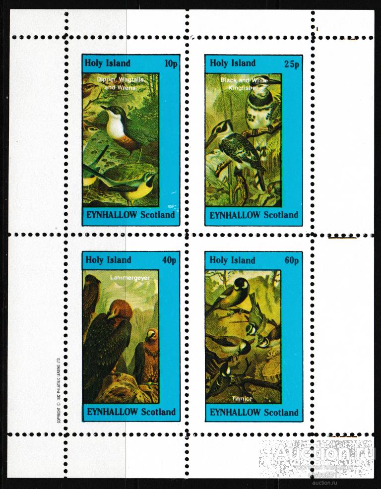 Шотландия Eynhallow 1982 Птицы Фауна сцепка**