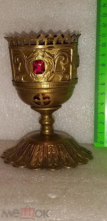 Кадило?Литийница?Лампада? Подстаканник? Церковная утварь.Камни?Украшение? 19 век? Бронза? Латунь? 