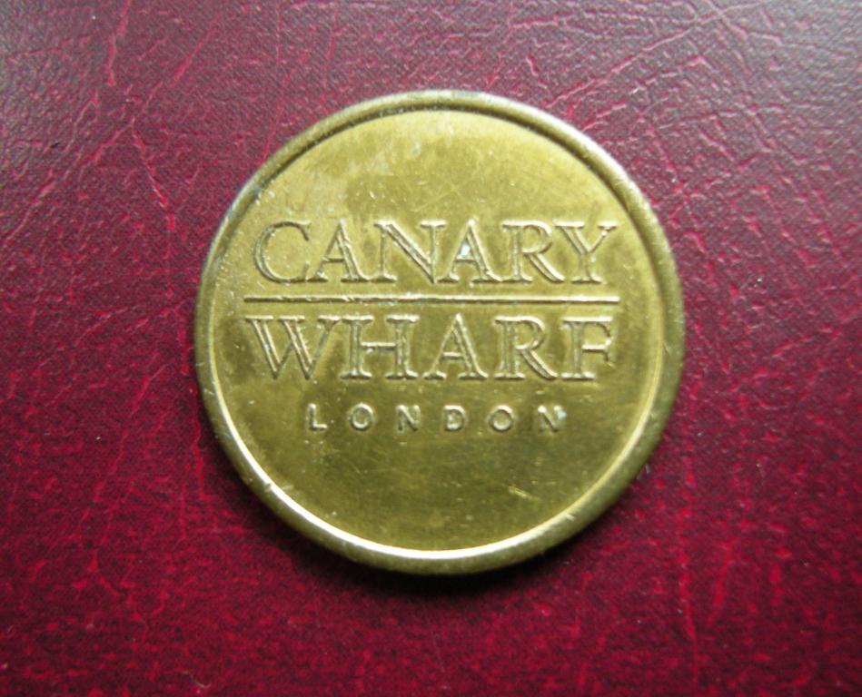 Великобритания жетон жетон Canary Wharf. London Диаметр 19 мм