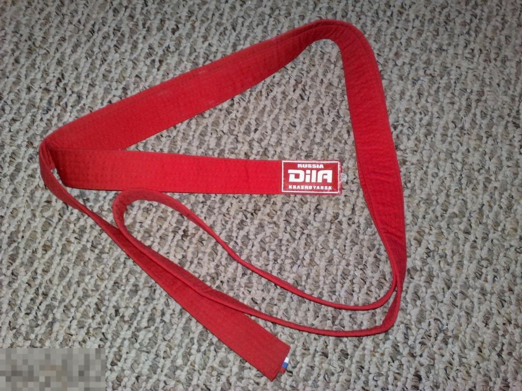 Пояс Единоборства.Красный.Подарок. Ремень? Спорт. Дёшево.Распродажа. 