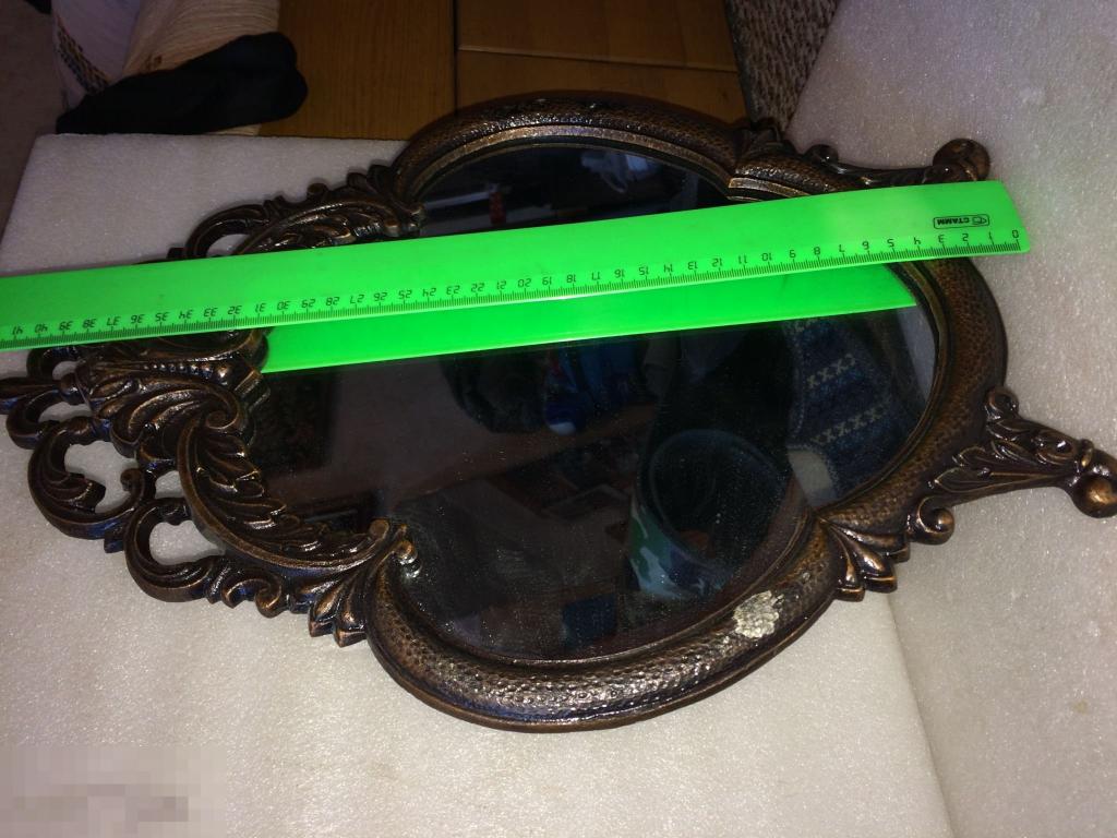 Зеркало. Музейное?Царское?Старинное?Рамка.Металл. Дёшево.Настольное. Подарок.Винтаж. 