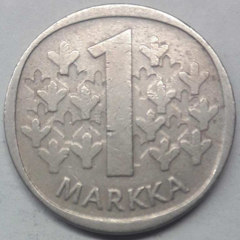 Финляндия 1 марка 1972 S года (3) КМ#49а