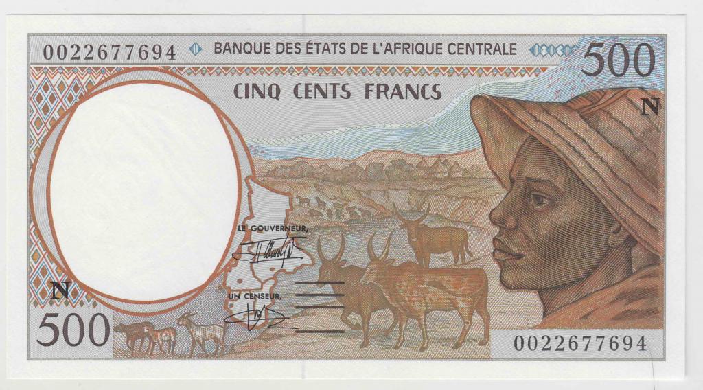 Экваториальная Гвинея 500 франков 2000 UNC