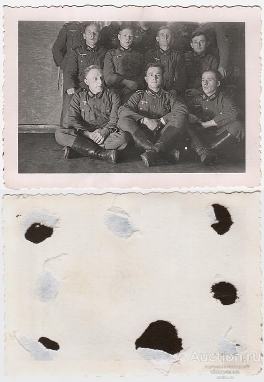 ВОВ фото фотография 9х6см Оригинал Группа Немецких солдат армия военный Рейх (5082)