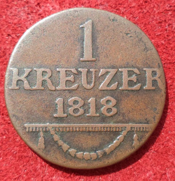 Саксен-Мейнинген 1 крейцер 1818 год  п.11