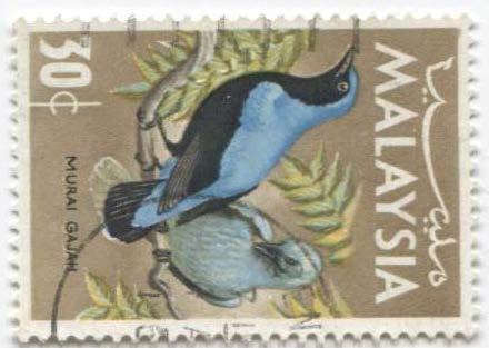 1965 Малайзия птицы 1м(30с).гаш