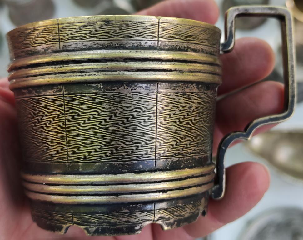 подстаканник бочонок,фраже, Варшава,царская Россия