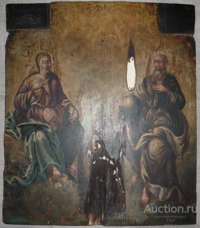 Икона Троица Новозаветная. 18-19 вв.
