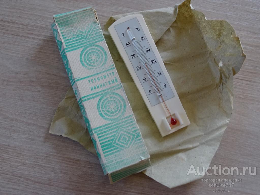 ТЕРМОМЕТР КОМНАТНЫЙ НОВЫЙ СССР 1988 год УПАКОВКА
