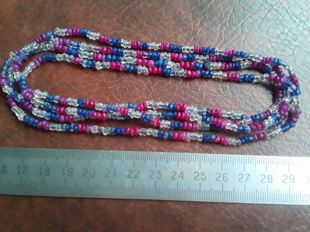Бусы времён СССР. Бижутерия. 120см.