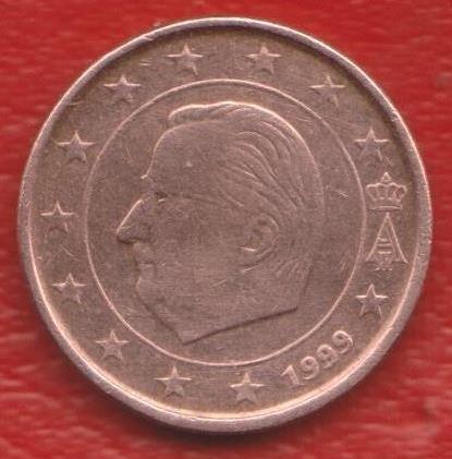 ЕВРО Бельгия 1 евроцент 1999 г. цент