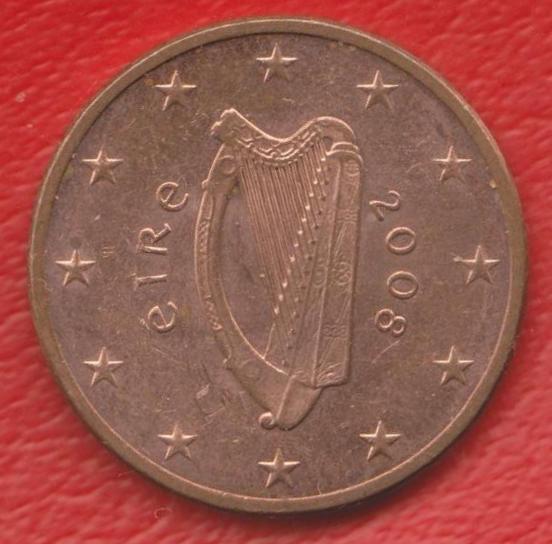 ЕВРО Ирландия 5 евроцентов 2008 г. цент
