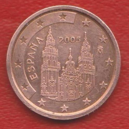 ЕВРО Испания 2 евроцента 2005 г. цент