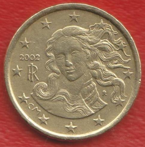 ЕВРО Италия 10 евроцентов 2002 г. цент