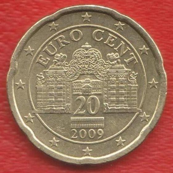 ЕВРО Австрия 20 евроцентов 2009 г. цент