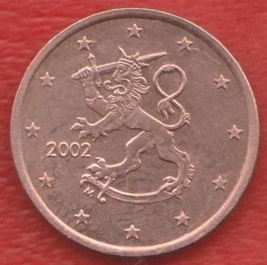 ЕВРО Финляндия 5 евроцентов 2002 г. цент