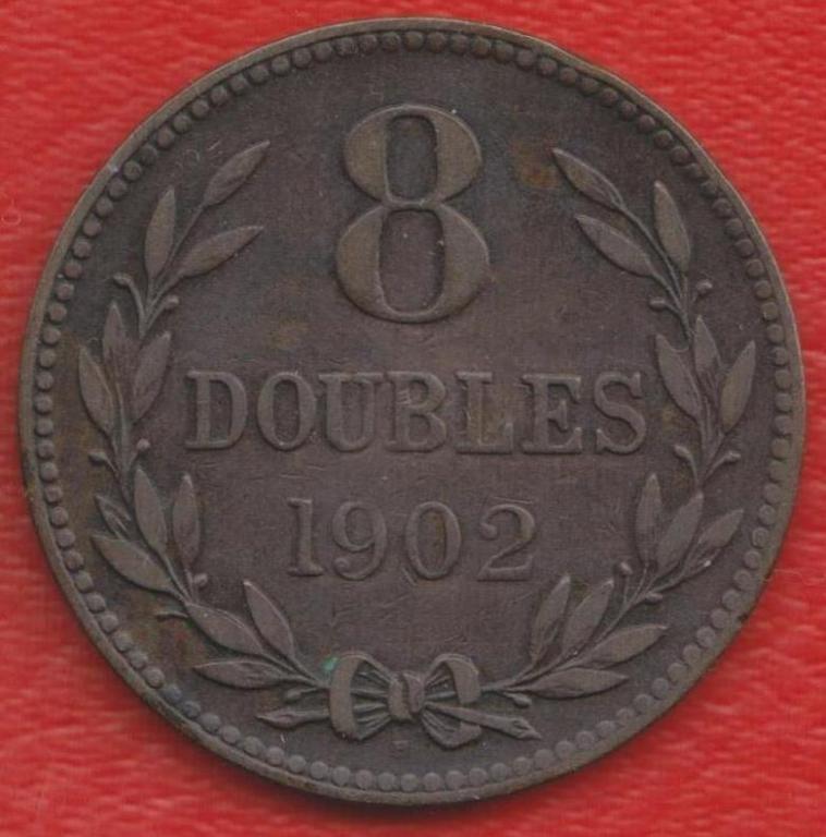 Гернси 8 дублей 1902 г.