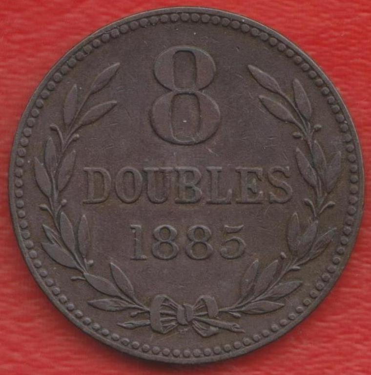 Гернси 8 дублей 1885 г.