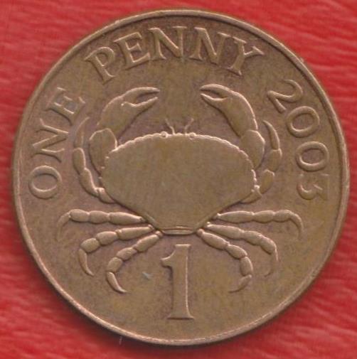 Гернси 1 пенни 2003 г.