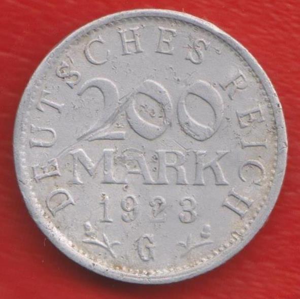 Германия 200 марок 1923 г. Карлсруэ