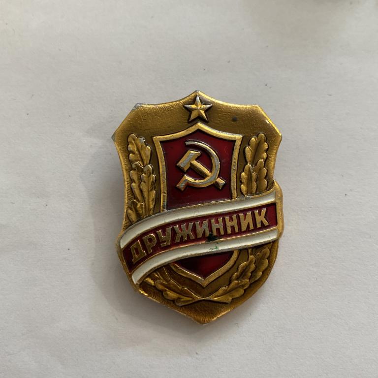 Коллекция знак значок  Дружинник   Лист 572 Более 20000