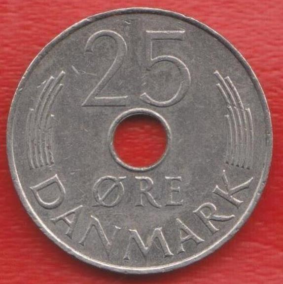 Дания 25 эре 1977 г. S - B