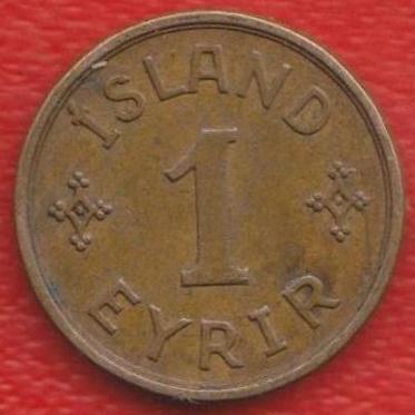 Исландия Датская 1 эйре аурар эре 1931 г.