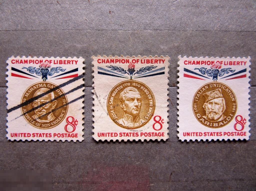 США 1959-60-61 гг. Политические лидеры. 3м.сер.1чист/2гаш.