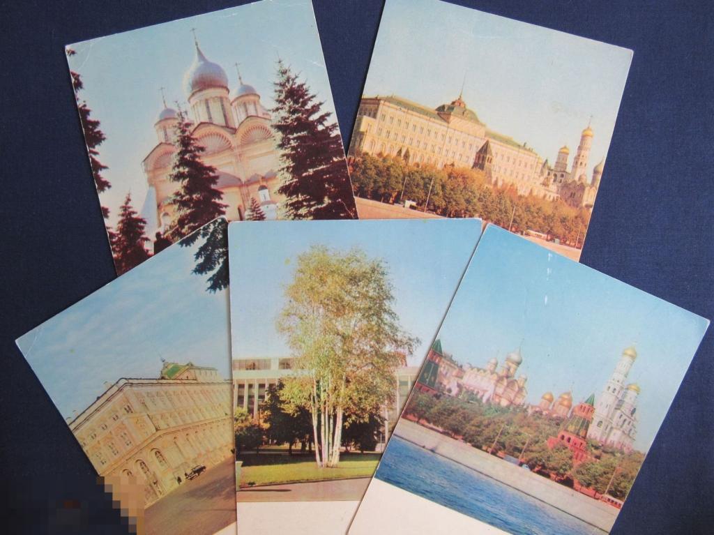 1966 Москва 5 открыток одним лотом чистые изд-во Правда