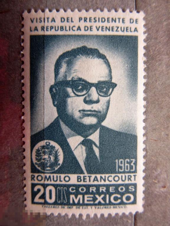 Мексика 1963 г. Визит президента Венесуэлы Бетанкура. 1м.полн/сер.**